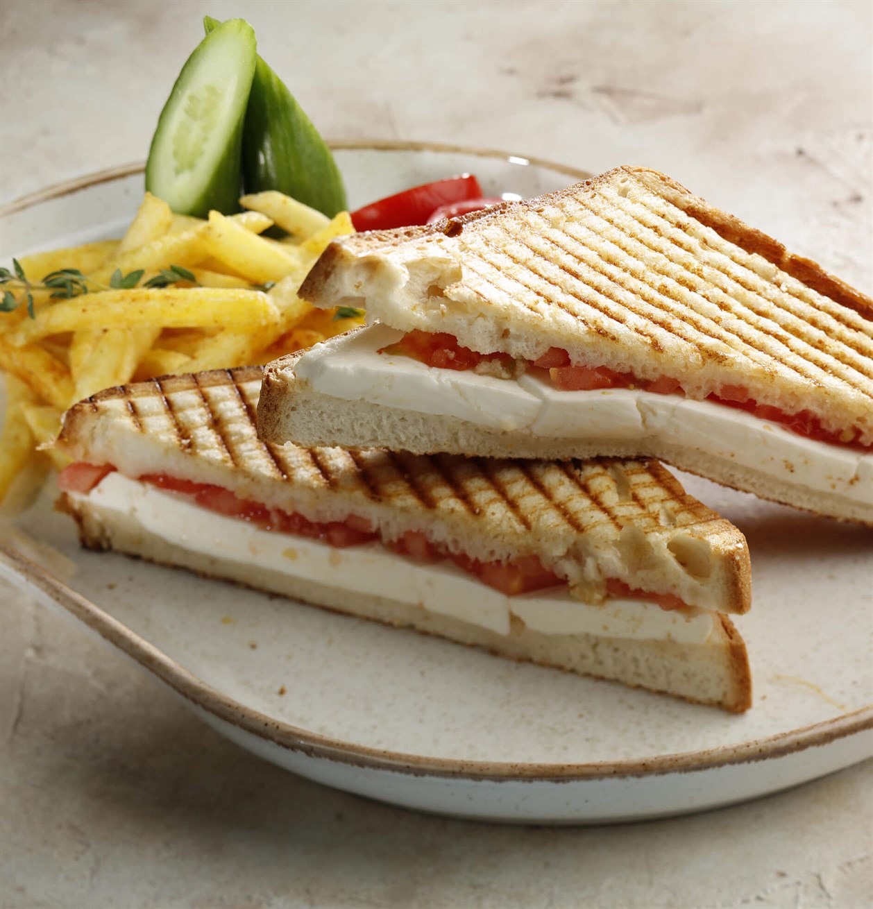 Toast with Turkish Sausage and Cheese