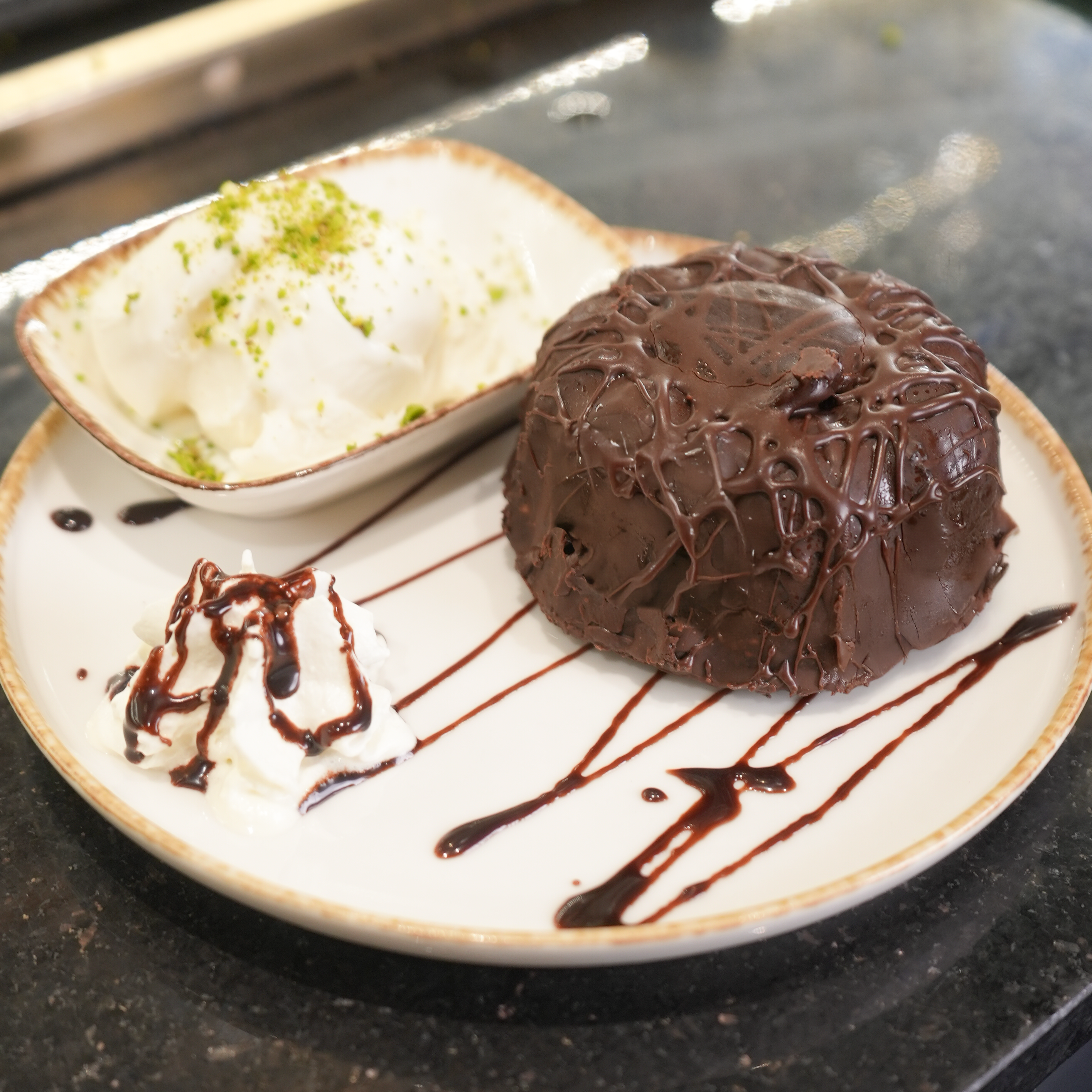 Lava Cake with Ice Cream
