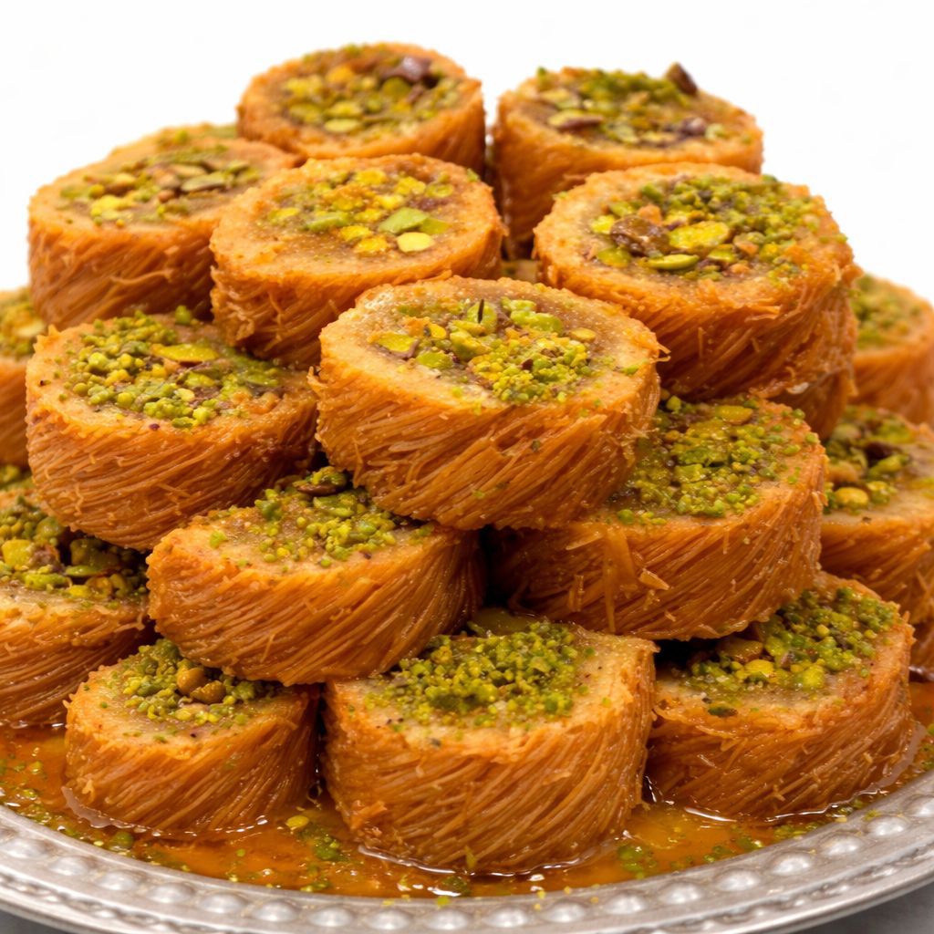 Aleppo Pistachio Rolled Kadaif ( 3 Pieces )
