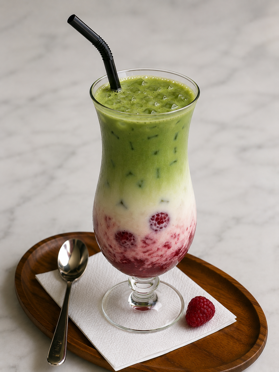 Raspberry Matcha (Iced)