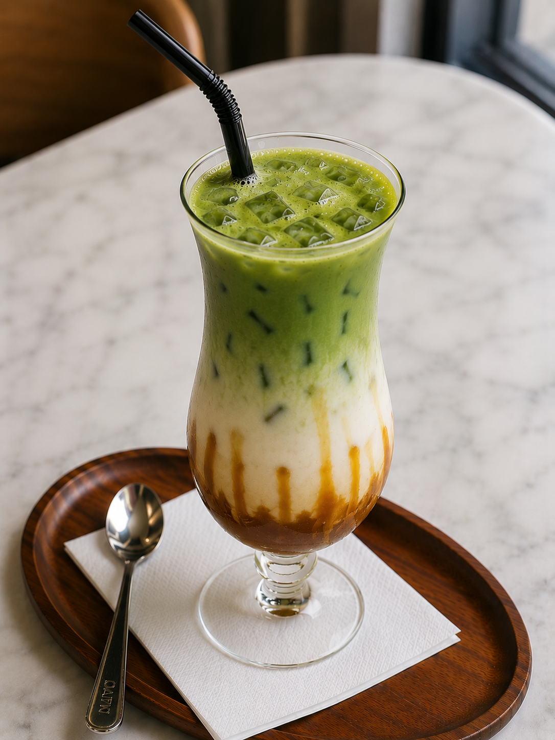 Caramel Matcha (Iced)